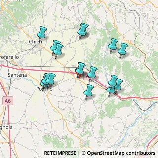 Mappa Via Angelo Goria, 14019 Villanova d'Asti AT, Italia (6.99444)