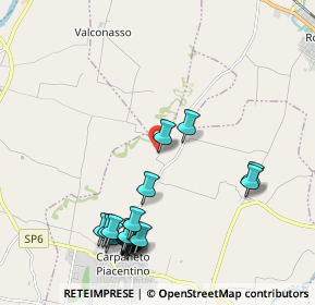 Mappa Via Napoli Montanaro, 29013 Carpaneto piacentino PC, Italia (2.371)