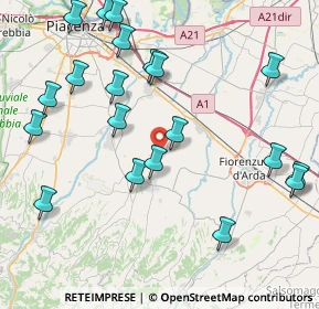 Mappa Via Napoli Montanaro, 29013 Carpaneto piacentino PC, Italia (9.7715)