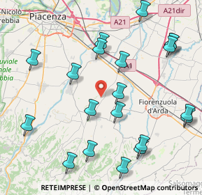 Mappa Via Napoli Montanaro, 29013 Carpaneto piacentino PC, Italia (9.7025)