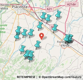 Mappa Via Napoli Montanaro, 29013 Carpaneto piacentino PC, Italia (8.1335)