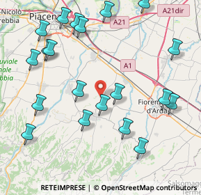 Mappa Via Napoli Montanaro, 29013 Carpaneto piacentino PC, Italia (9.774)