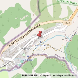 Mappa Via Torino, 5, 10050 Claviere, Torino (Piemonte)
