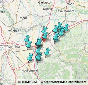 Mappa Strada Rotonda, 15055 Pontecurone AL, Italia (10.194)