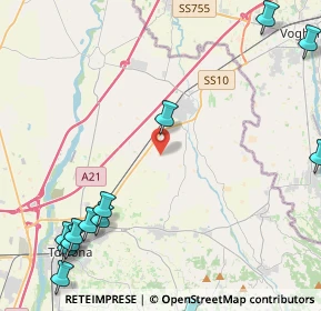 Mappa Strada Rotonda, 15055 Pontecurone AL, Italia (6.49615)