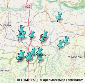 Mappa 46024 Moglia MN, Italia (7.7545)