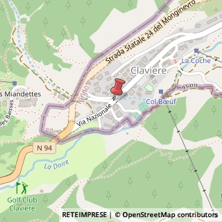 Mappa Strada nazionale 27, 10050 Claviere, Torino (Piemonte)