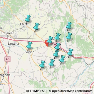 Mappa Via Poirino, 14019 Villanova d'Asti AT, Italia (6.93692)