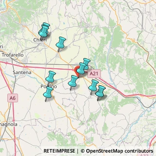 Mappa Via Poirino, 14019 Villanova d'Asti AT, Italia (6.76417)