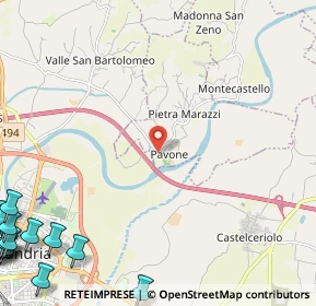 Mappa Strada Grilla, 15040 Pietra Marazzi AL, Italia (4.39429)