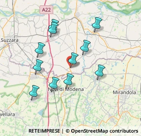 Mappa Via Botticelli, 46024 Moglia MN, Italia (6.83)