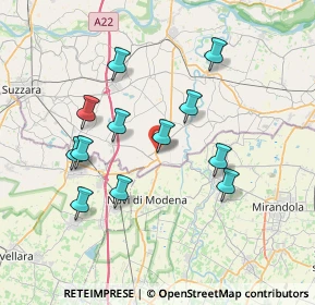 Mappa Via Botticelli, 46024 Moglia MN, Italia (6.91417)