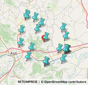 Mappa Strada Marleri, 14030 Refrancore AT, Italia (7.7135)