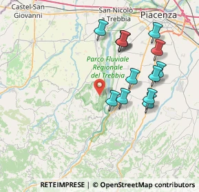 Mappa Località Boccine Sotto, 29010 Gazzola PC, Italia (7.47615)