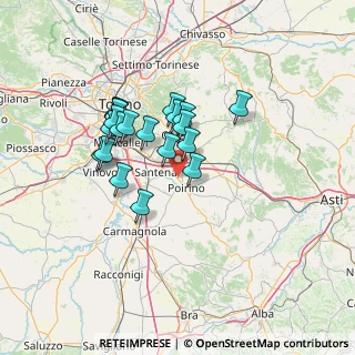 Mappa Via del Beffa, 10046 Poirino TO, Italia (11.274)