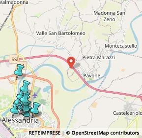 Mappa Strada Vicinale della Curetta, 15040 Pietra Marazzi AL, Italia (3.55923)