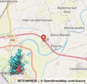 Mappa Strada Vicinale della Curetta, 15040 Pietra Marazzi AL, Italia (3.5925)