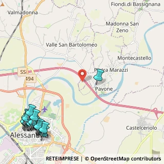 Mappa Strada Vicinale della Curetta, 15040 Pietra Marazzi AL, Italia (3.6205)