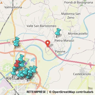 Mappa Strada Vicinale della Curetta, 15040 Pietra Marazzi AL, Italia (3.29778)