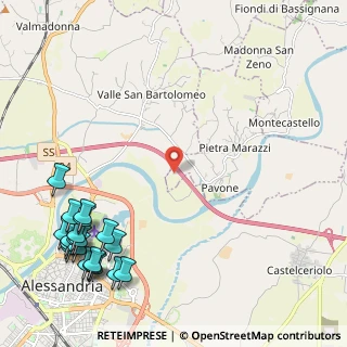Mappa Strada Vicinale della Curetta, 15040 Pietra Marazzi AL, Italia (3.2205)