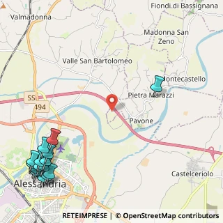 Mappa Strada Vicinale della Curetta, 15040 Pietra Marazzi AL, Italia (3.59867)