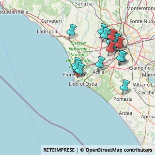 Mappa Via Luigi Reverberi, 00054 Fiumicino RM, Italia (17.3135)