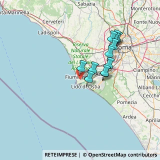 Mappa Via Luigi Reverberi, 00054 Fiumicino RM, Italia (13.55)
