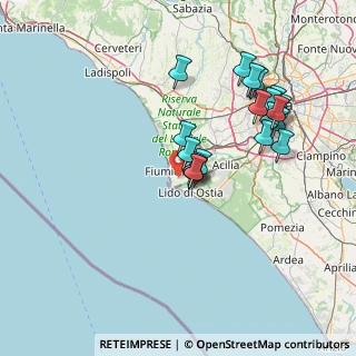 Mappa Via Luigi Reverberi, 00054 Fiumicino RM, Italia (15.4145)