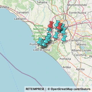 Mappa Via Achille Adriani, 00124 Roma RM, Italia (8.8035)
