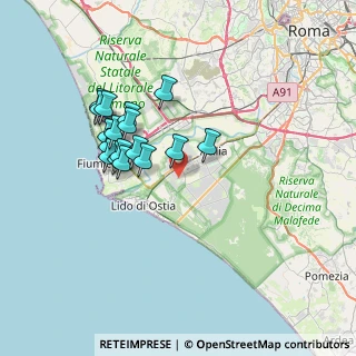 Mappa Via Achille Adriani, 00124 Roma RM, Italia (6.68941)