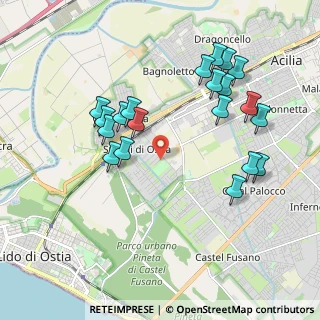 Mappa Via Achille Adriani, 00124 Roma RM, Italia (2.136)