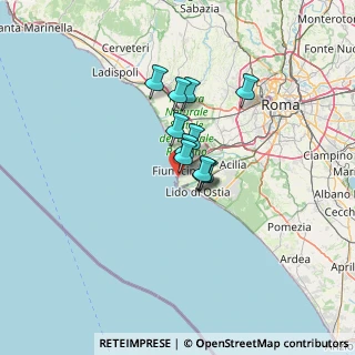 Mappa Via Licio Visintini, 00054 Fiumicino RM, Italia (8.28727)