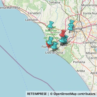 Mappa Via Licio Visintini, 00054 Fiumicino RM, Italia (9.80917)