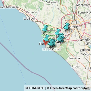Mappa Via Licio Visintini, 00054 Fiumicino RM, Italia (9.37769)