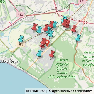 Mappa Via Pindaro, 00125 Roma RM, Italia (3.5775)