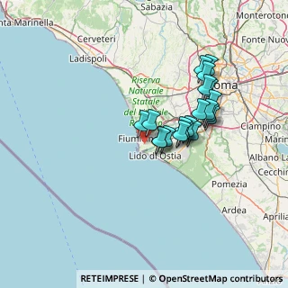 Mappa Via E. di Pillo, 00054 Fiumicino RM, Italia (12.029)
