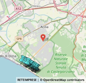 Mappa Via Fileta di Coo, 00124 Roma RM, Italia (6.0745)