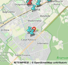 Mappa Via Fileta di Coo, 00124 Roma RM, Italia (2.56273)
