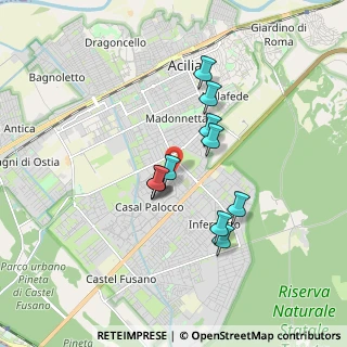 Mappa Via Fileta di Coo, 00124 Roma RM, Italia (1.44636)
