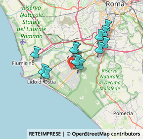 Mappa Via Fileta di Coo, 00124 Roma RM, Italia (6.19333)