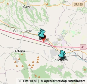 Mappa Autostrada del Sole, 00038 Colleferro RM, Italia (2.34846)