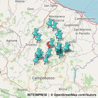 Mappa Contrada Fondicelli, 86030 Castelbottaccio CB, Italia (10.18)