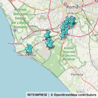 Mappa Via Antonio Lotti, 00124 Roma RM, Italia (7.34267)