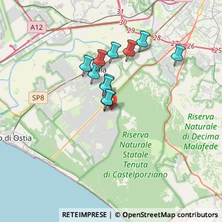 Mappa Via Antonio Lotti, 00124 Roma RM, Italia (3.00818)
