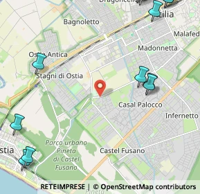 Mappa Via Antifonte di Ramnunte, 00124 Roma RM, Italia (3.58786)
