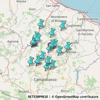 Mappa Corso Umberto I, 86030 Castelbottaccio CB, Italia (11.6815)