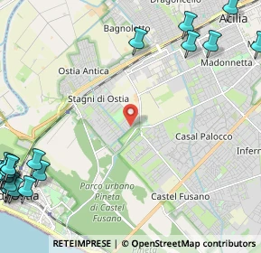 Mappa Via Silvio Ferri, 00124 Roma RM, Italia (4.059)