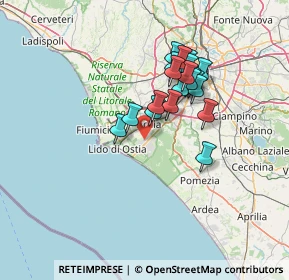 Mappa Piazzale Filippo Il Macedone, 00124 Casal Palocco RM, Italia (11.95)