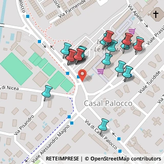 Mappa Piazzale Filippo Il Macedone, 00124 Casal Palocco RM, Italia (0.125)