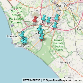 Mappa Via Mario Pilati, 00124 Roma RM, Italia (6.63154)